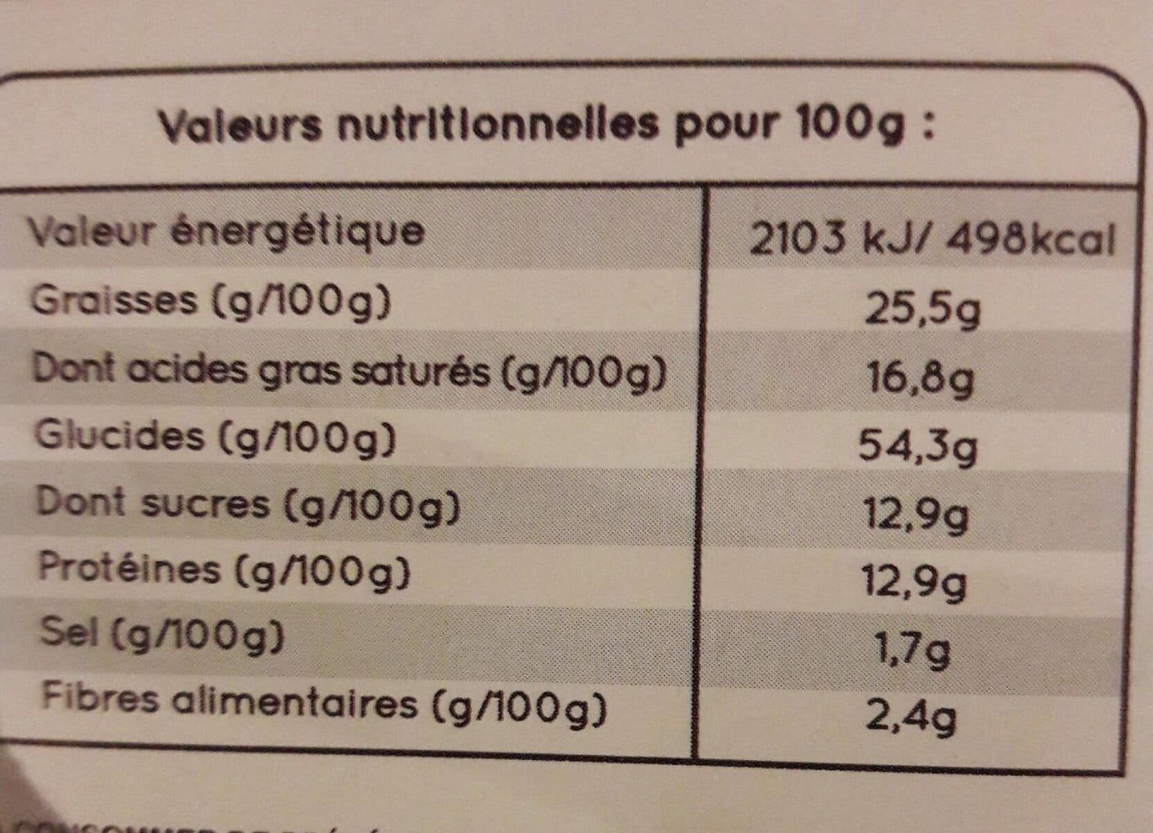 Open Food Facts Biscuits Fromage de chèvre packshot