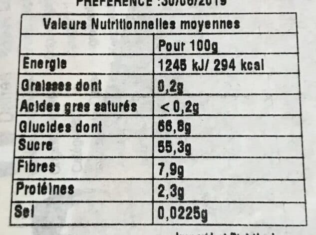 Open Food Facts Dattes d'algerie denoyaute packshot