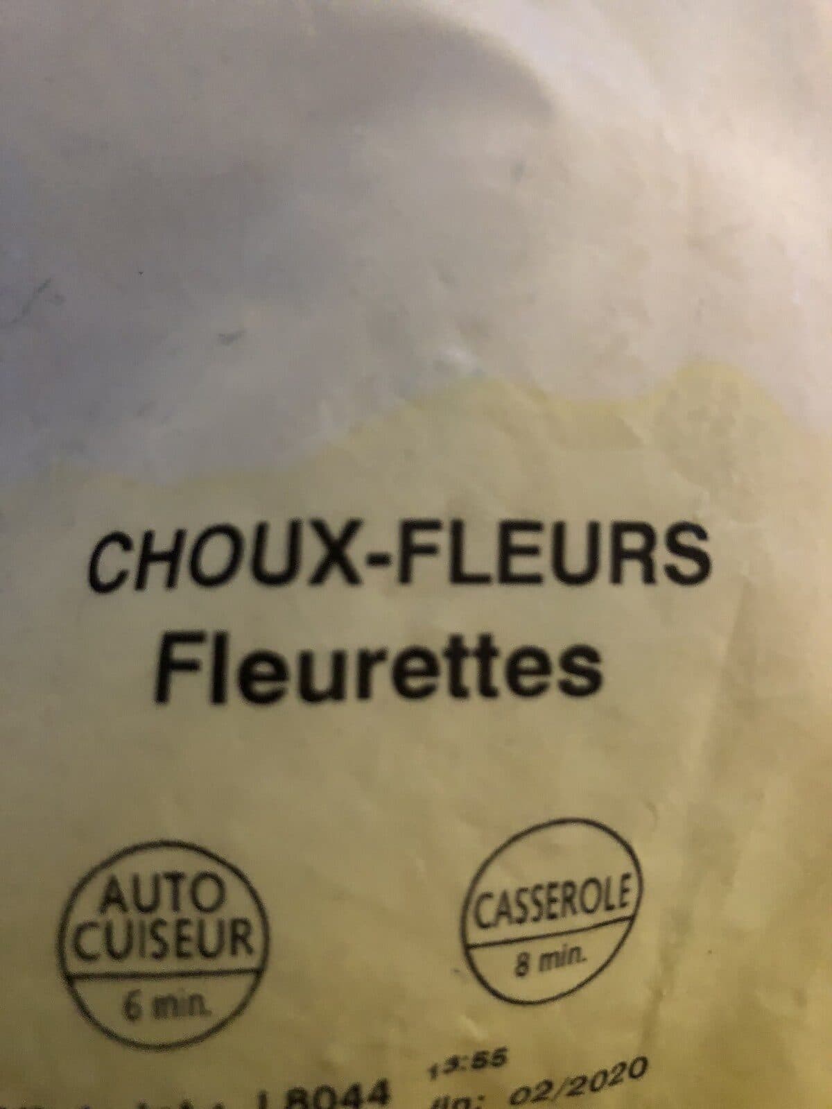 Open Food Facts Chou Fleur Fleurette packshot