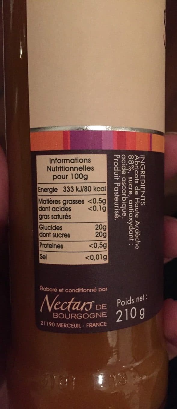 Nectars de Bourgogne Coulis d'Abricots packshot