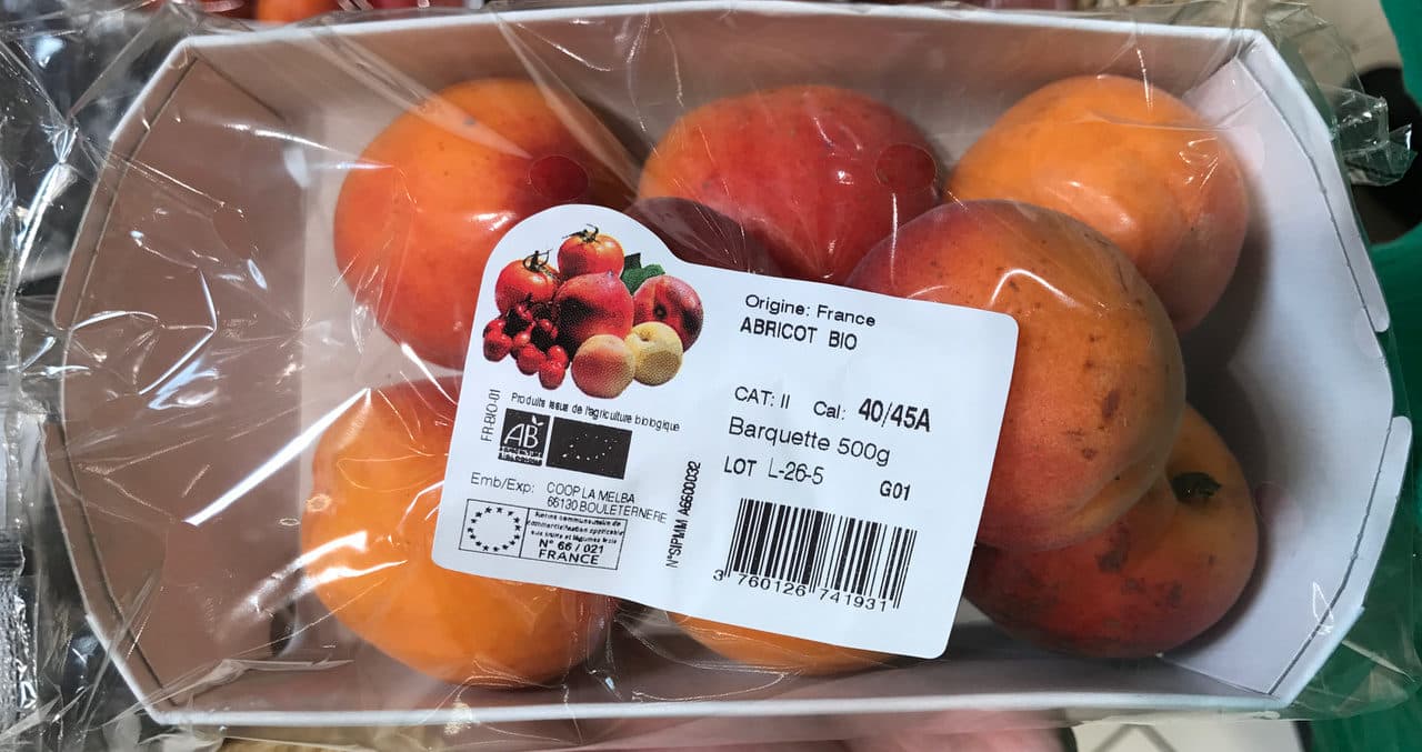 Coop La Melba Abricot bio packshot