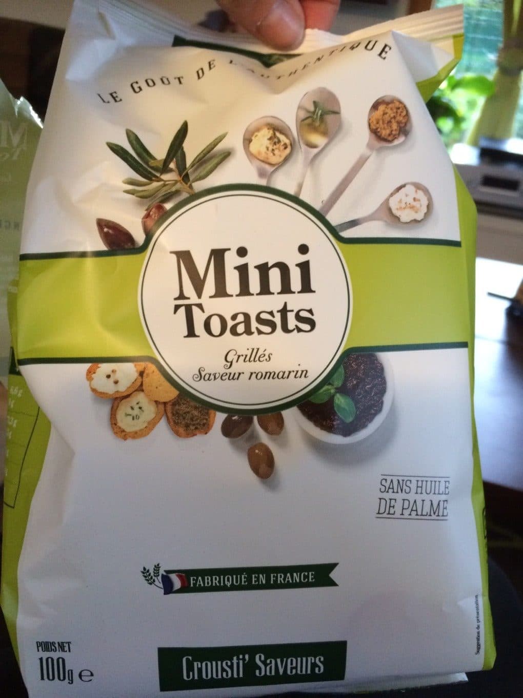 Crousti'saveurs Mini toasts grillés saveur romarin Crousti' Saveurs packshot