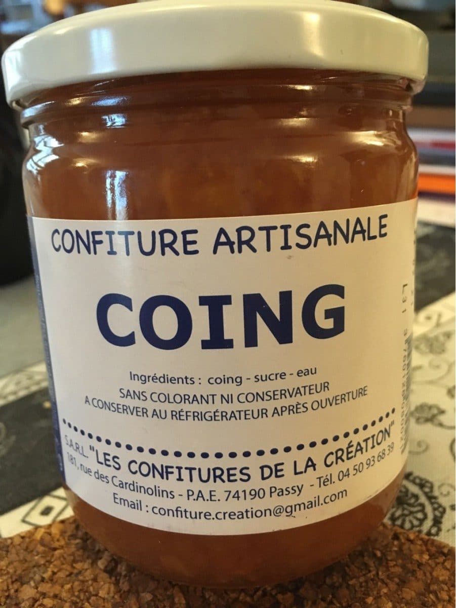Les Confitures de la Création Confiture artisanale de coing packshot