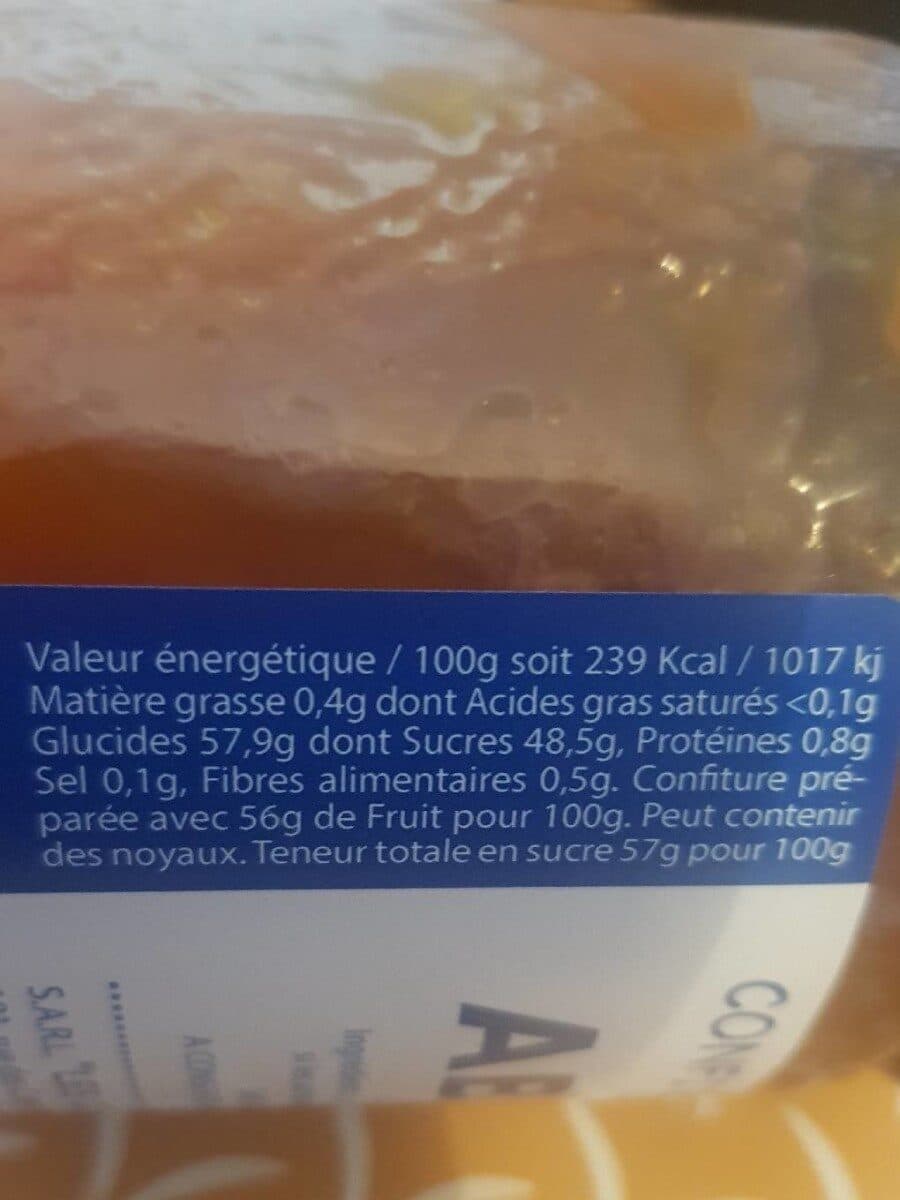 Les Confitures De La Création Confiture d'abricots packshot