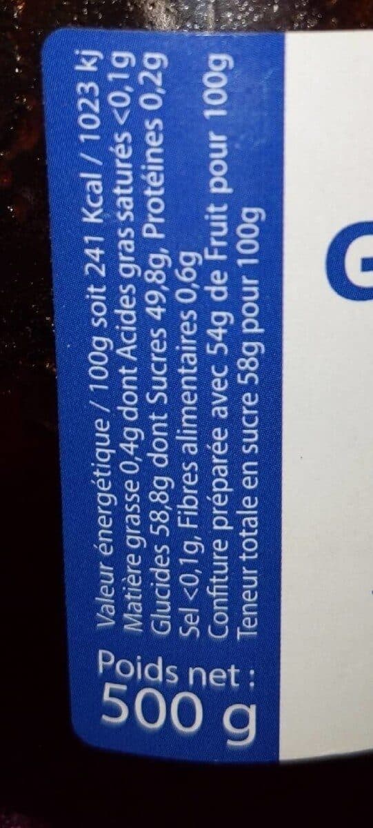 Open Food Facts Groseille rouge epepinee packshot