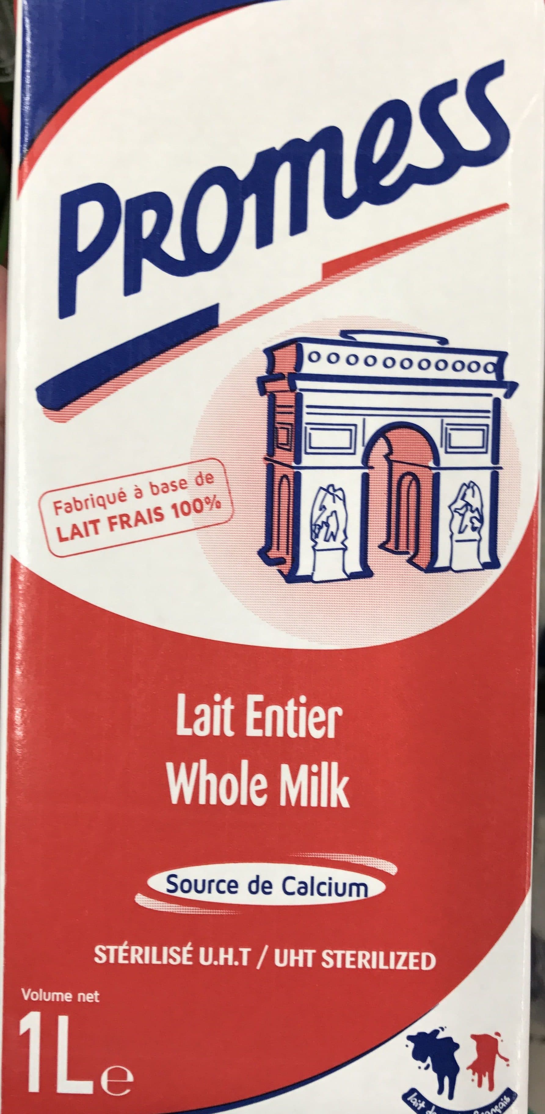 Promess Lait Entier packshot