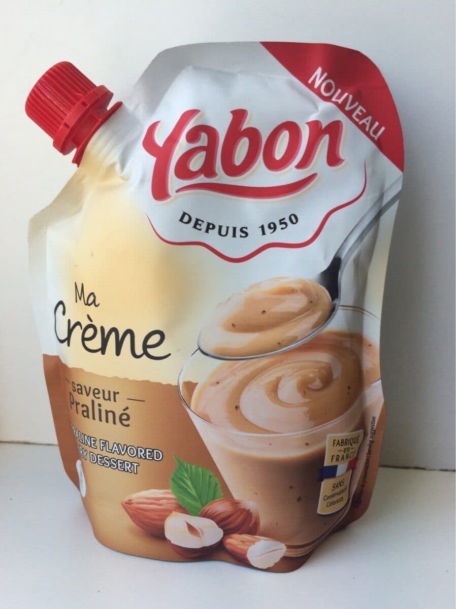 Yabon Ma crème Dessert saveur praliné packshot