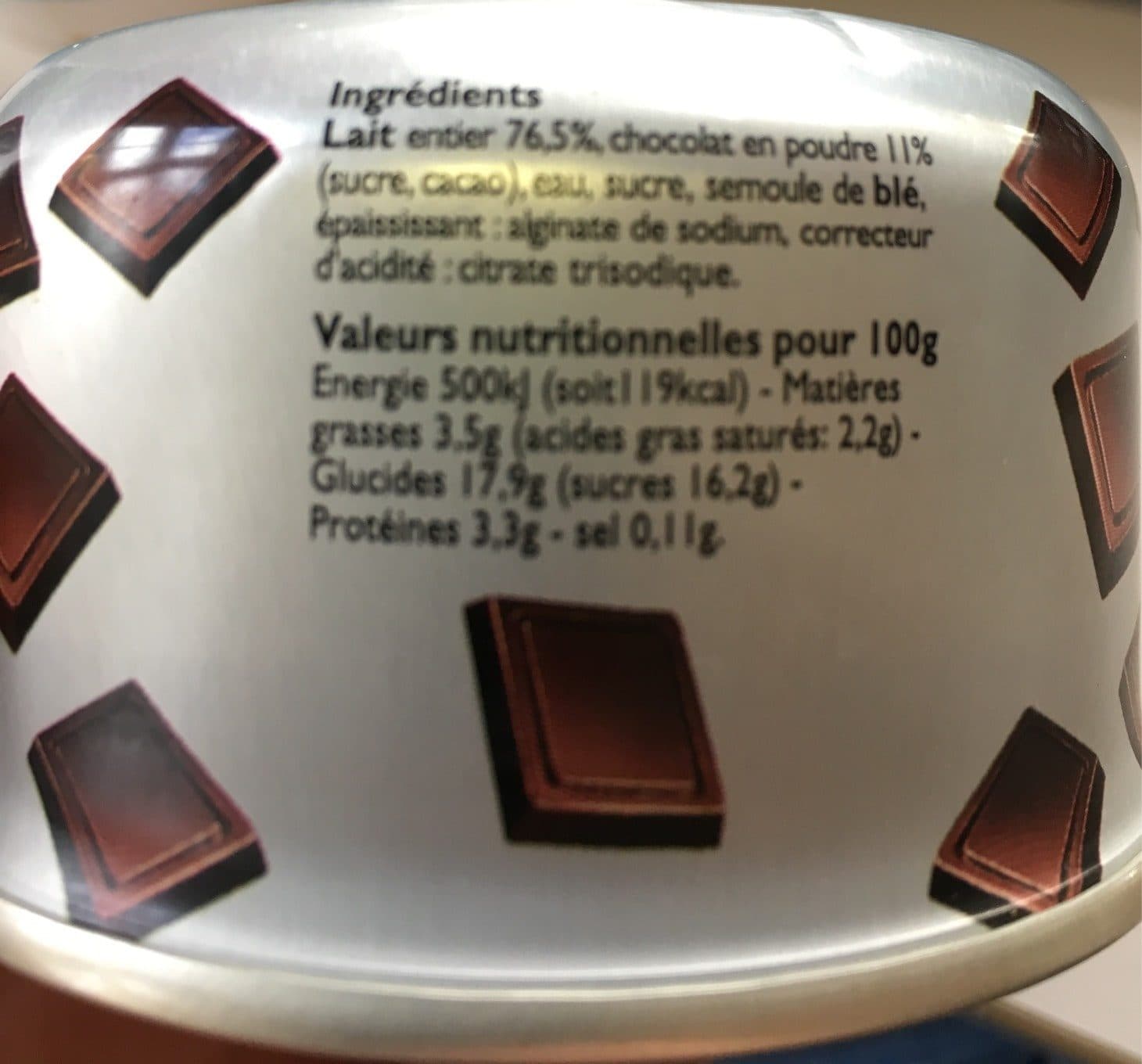 Yabon Creme dessert chocolat packshot