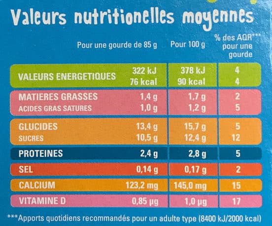 Les P'tits Yabon Goûters Lactés Vanille packshot