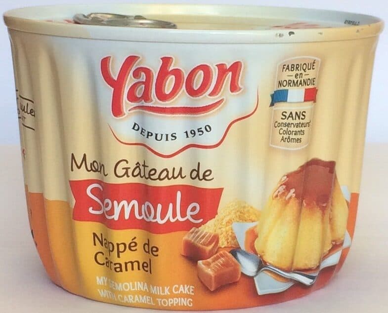 Yabon Mon gateau de semoule nappage caramel packshot
