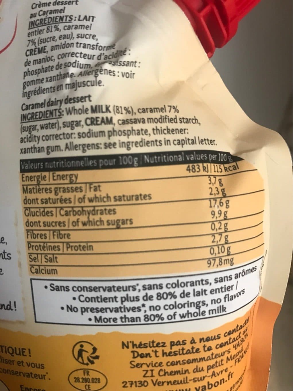 Yabon Ma Crème au chocolat packshot