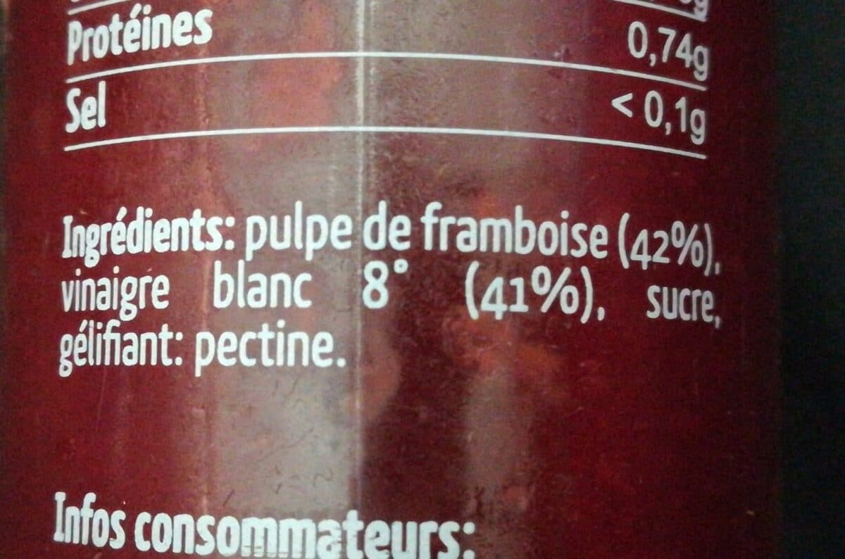 Open Food Facts Vinaigre de framboise packshot