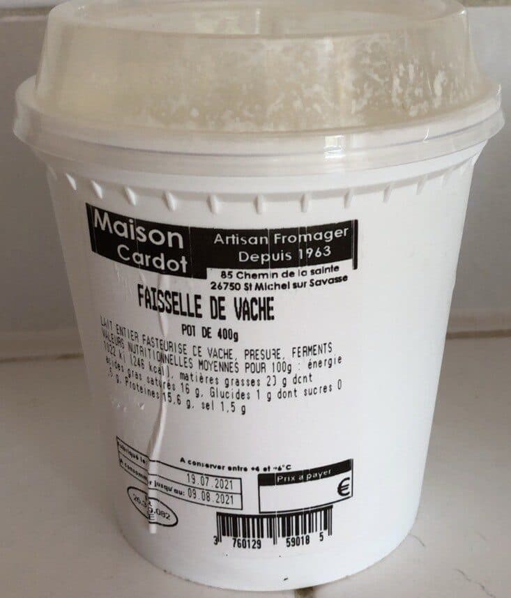 Maison Cardot Faisselle de vache packshot