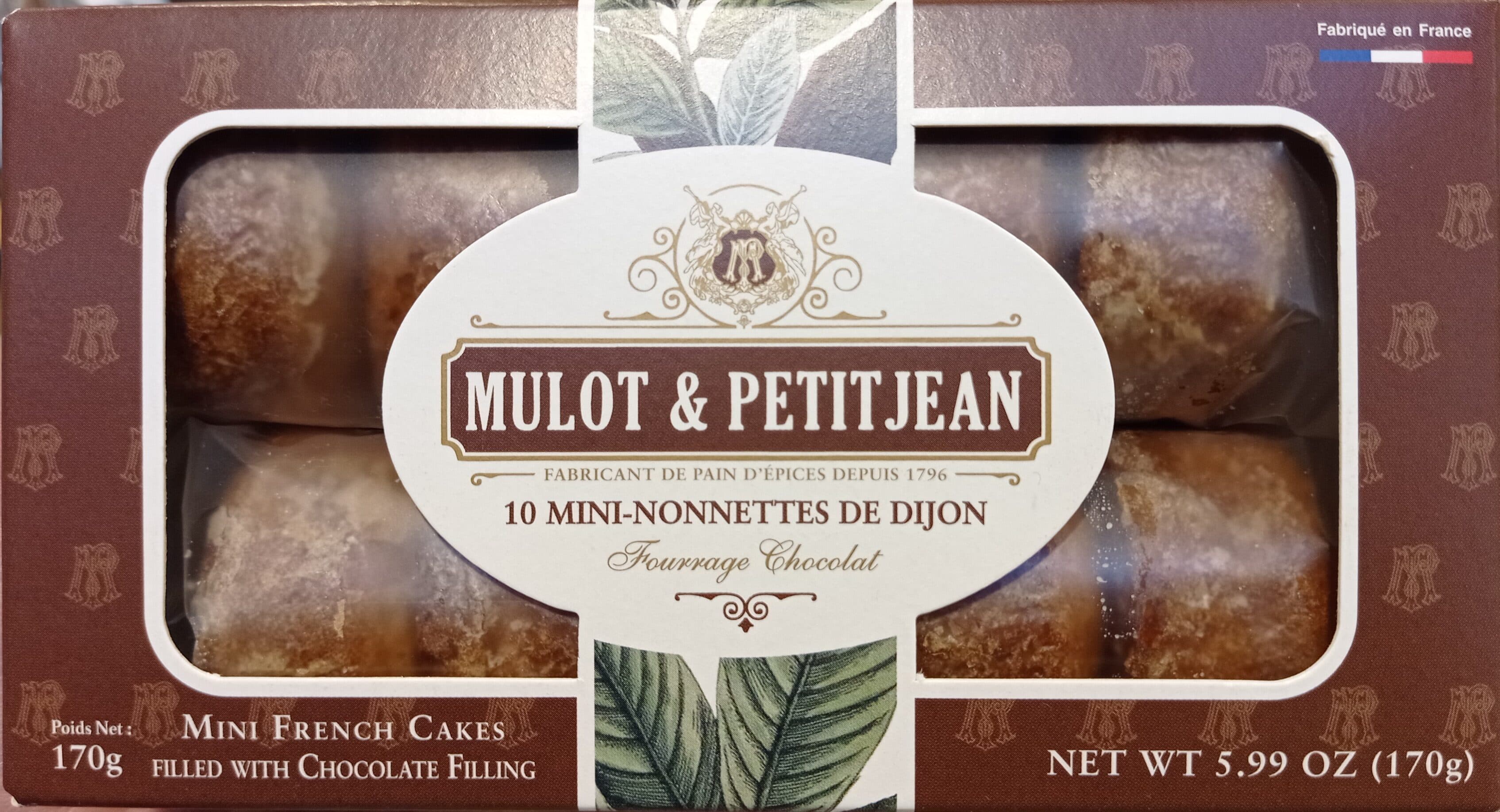 Mulot Petitjean Mini nonnettes Saveur chocolat packshot
