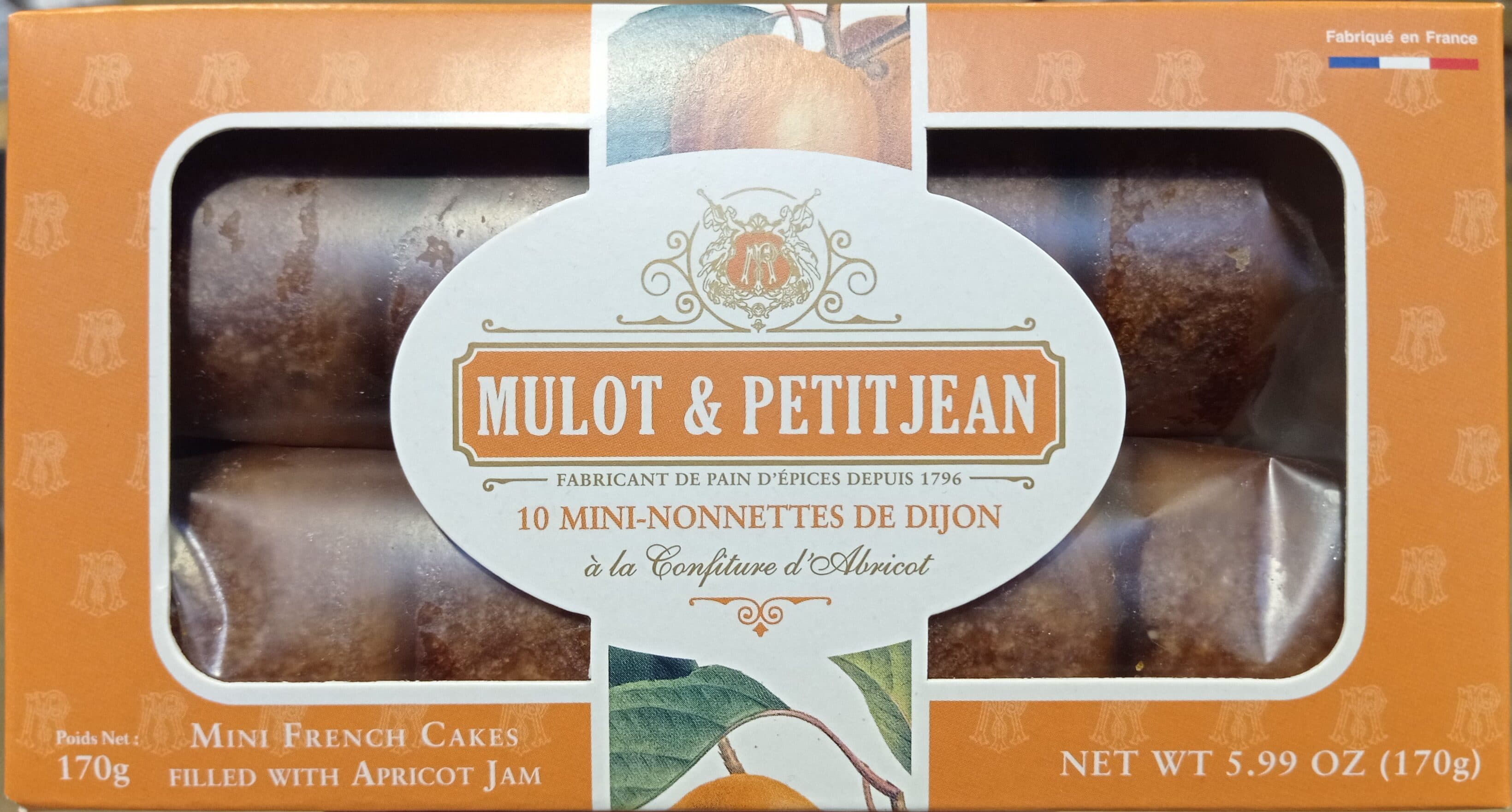 Mulot & Petitjean Mini-nonnettes de Dijon à la confiture d'abricot packshot