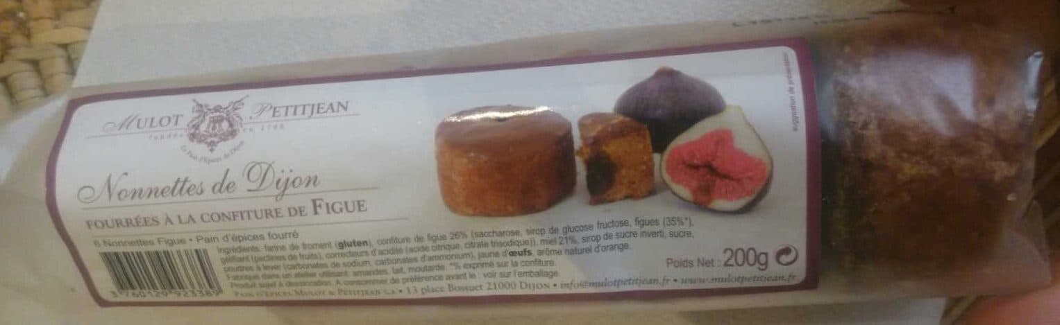 Mulot & Petitjean Nonnettes de Dijon fourrées à la confiture de figues packshot