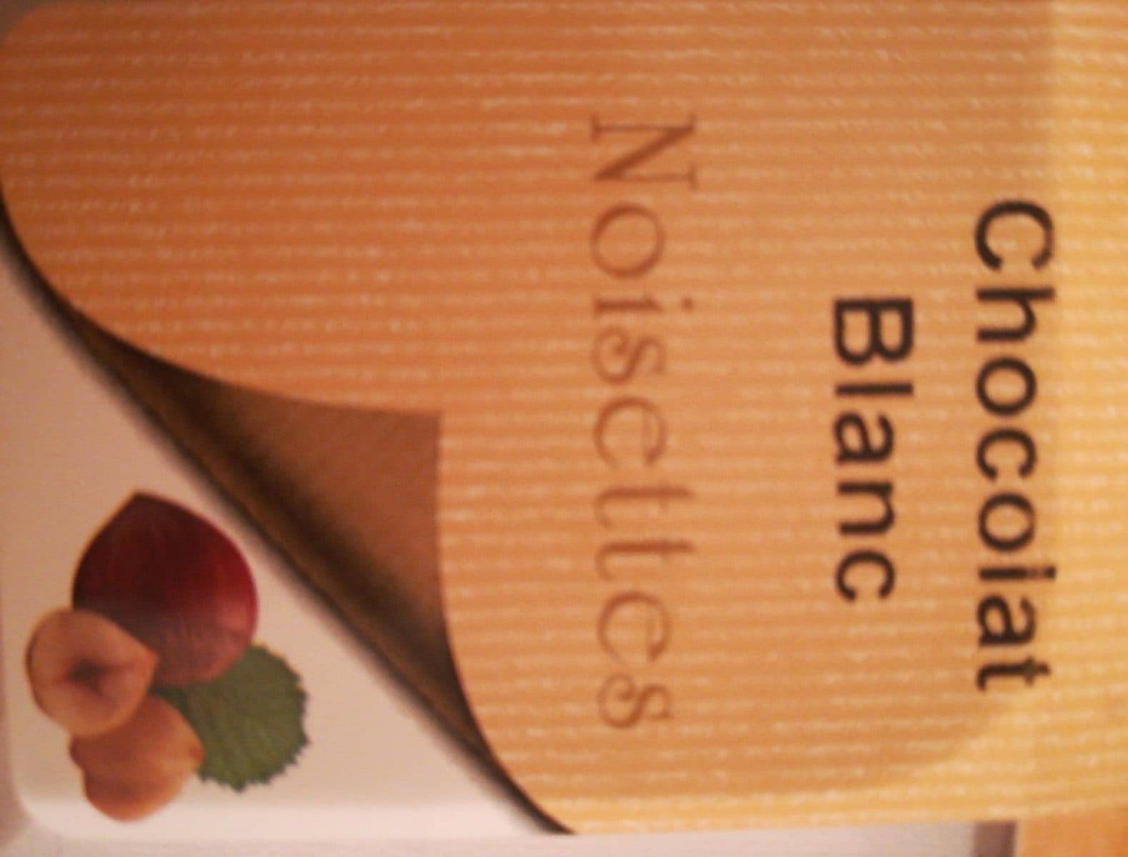 Open Food Facts Chocolat blanc noisette packshot