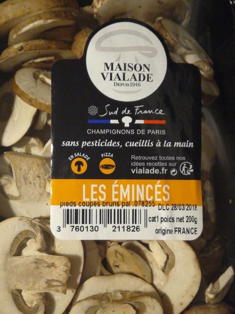 Open Food Facts Émincées de champignons packshot