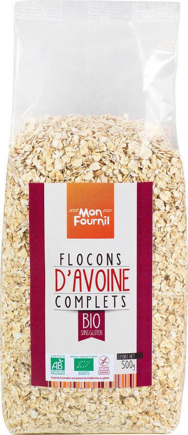 mon fournil Flocons d'avoine complets bio sans gluten packshot