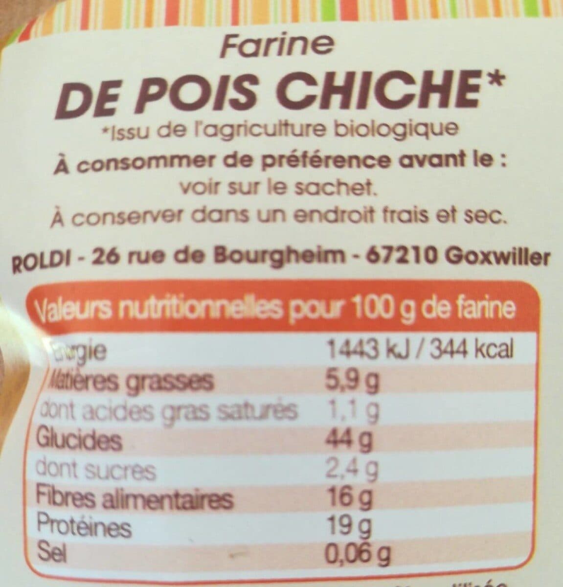 Mon fournil Farine de pois chiche bio sans gluten packshot