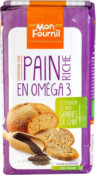 Mon Fournil Farine à pain aux graines de chia avec levure packshot