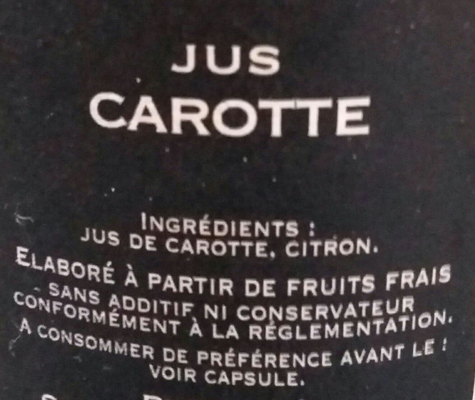 Atelier Patrick Font Jus carotte packshot