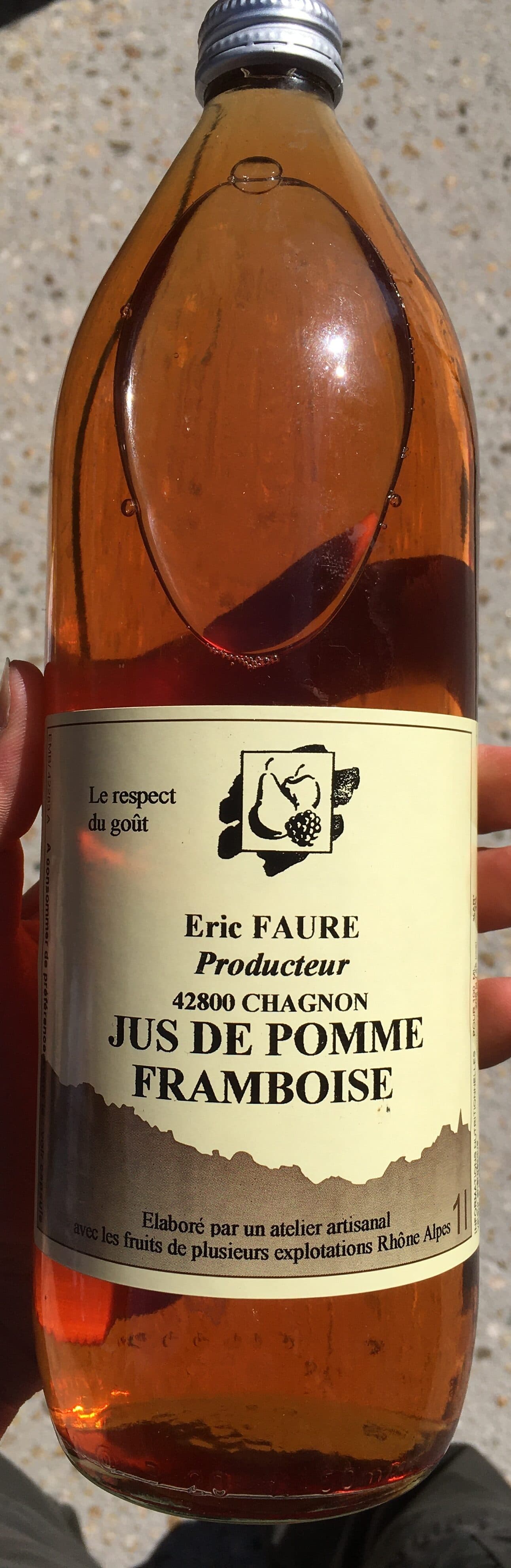 Emile Vergeois Jus de pomme framboise packshot