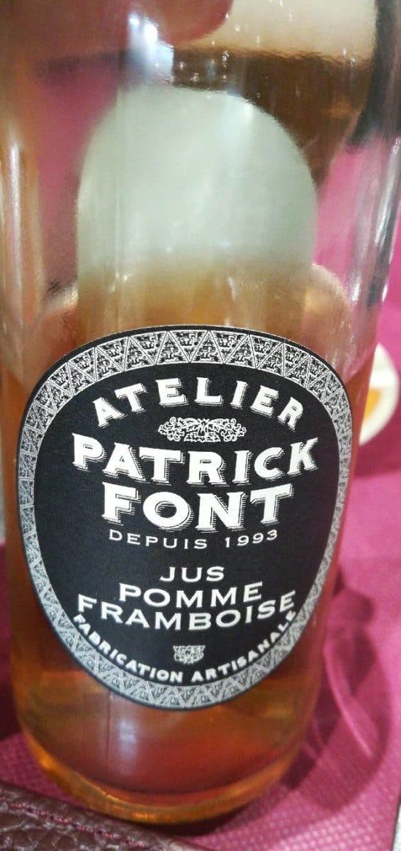 Atelier Patrick Font Jus pomme framboise packshot