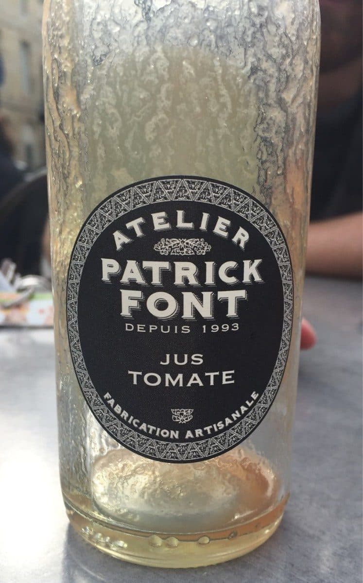 Atelier Patrick Font Jus de tomate packshot