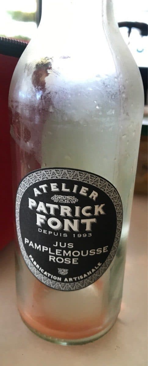 Atelier Patrick Font Jus de pamplemousse packshot
