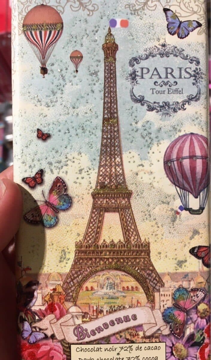 Marie Bouvero tablette chocolat duty free packshot