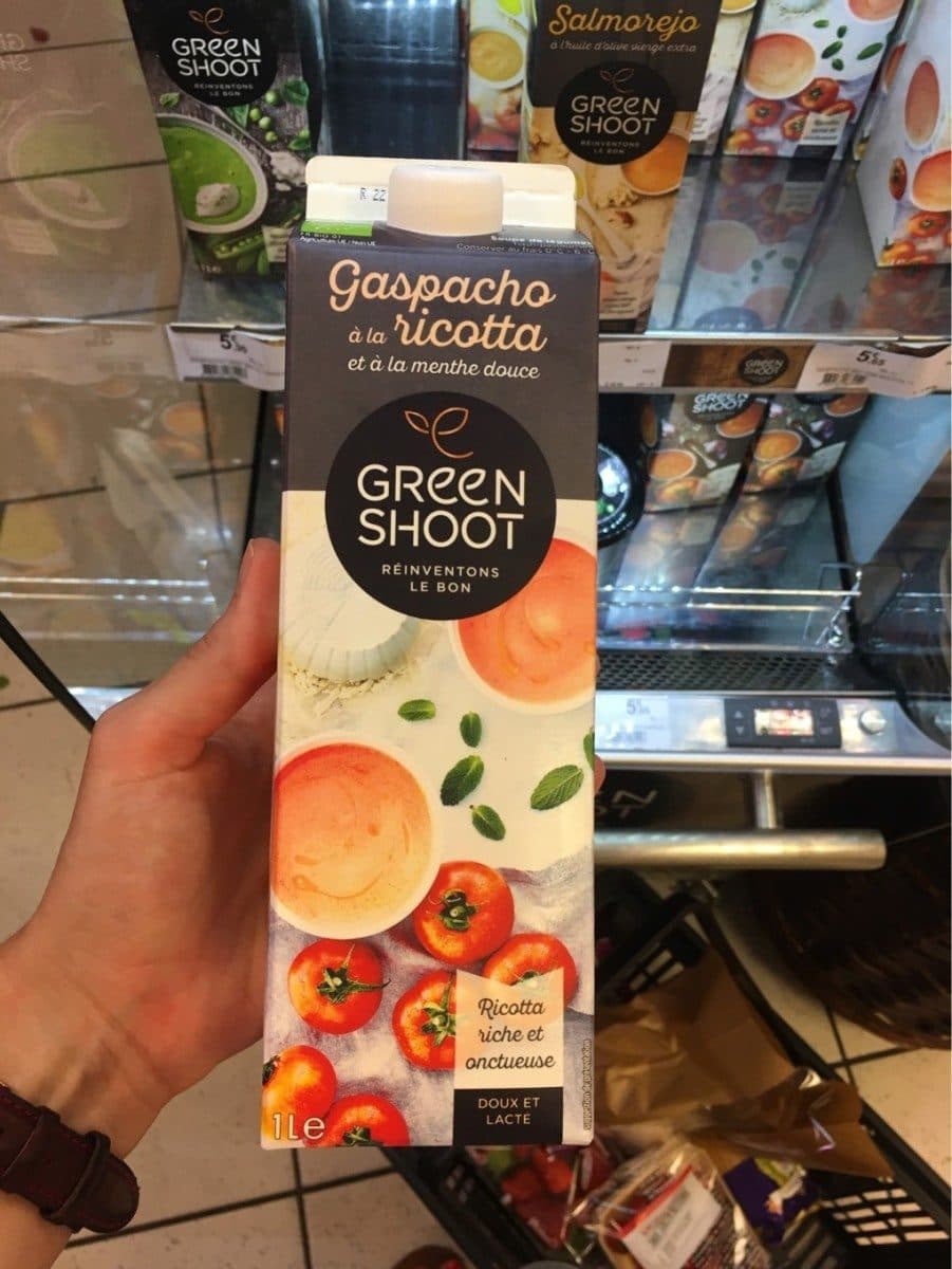 Green Shoot Gaspacho ricotta bio packshot