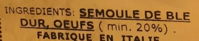 Les Saveurs du Clavon Pâtes aux Œufs Albesi packshot