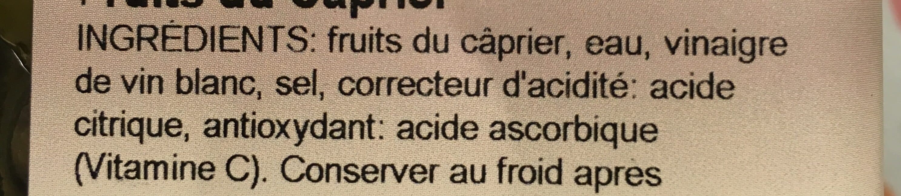 Les Saveurs du Clavon Fruits du Câprier packshot