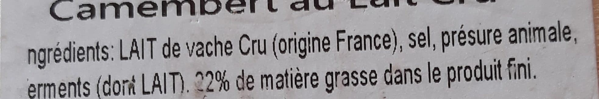 Fromagerie Maitre Pennec Camembert au lait cru packshot