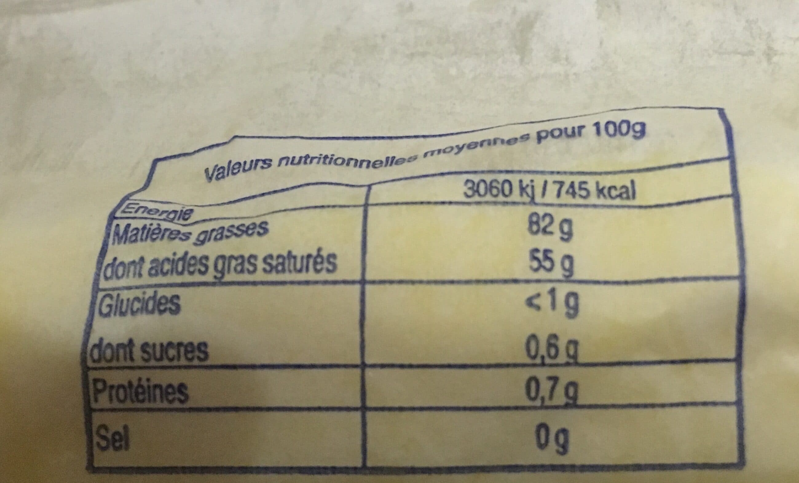 Fromagerie Maitre Pennec Beurre doux packshot