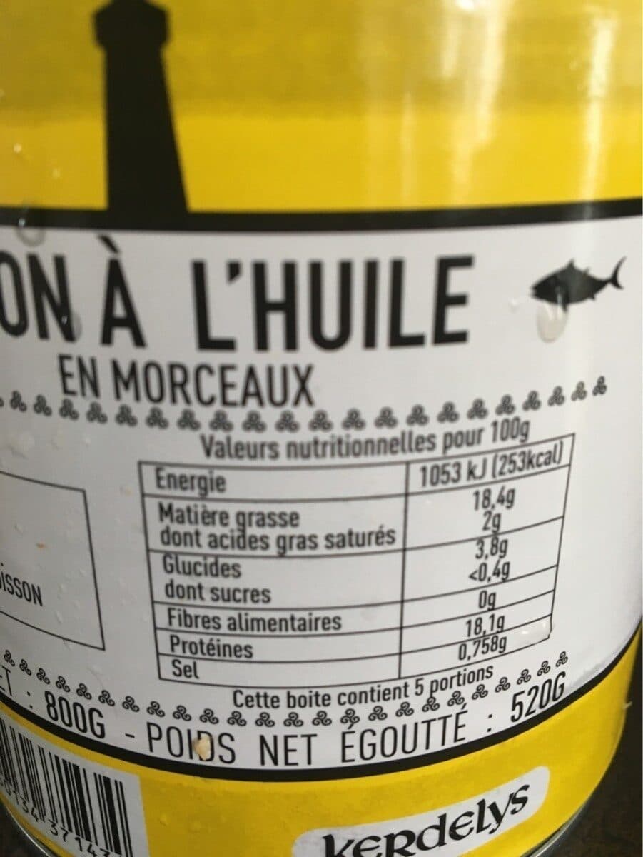 Open Food Facts Thon à L'huile packshot