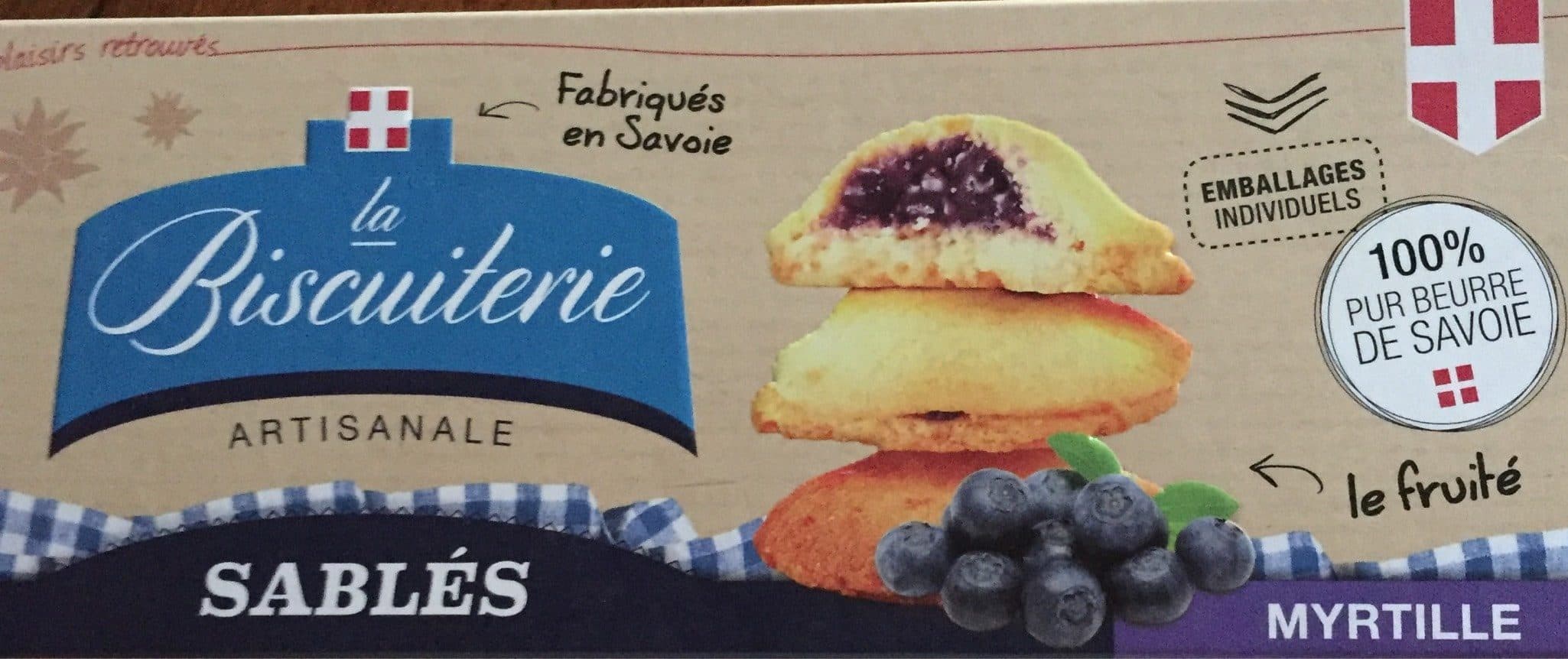 La Biscuiterie Artisanale Sablés Myrtille packshot