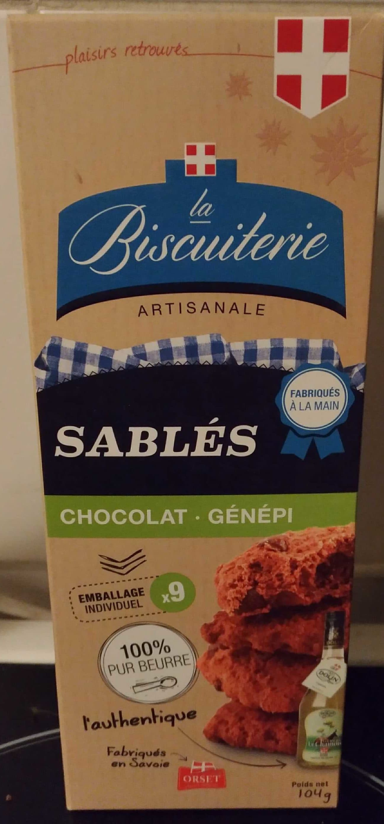 La Biscuiterie Artisanale Sablé Chocolat Génépi packshot