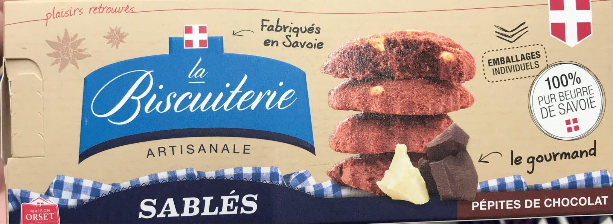 Maison Orset Sablés pepites de chocolar packshot