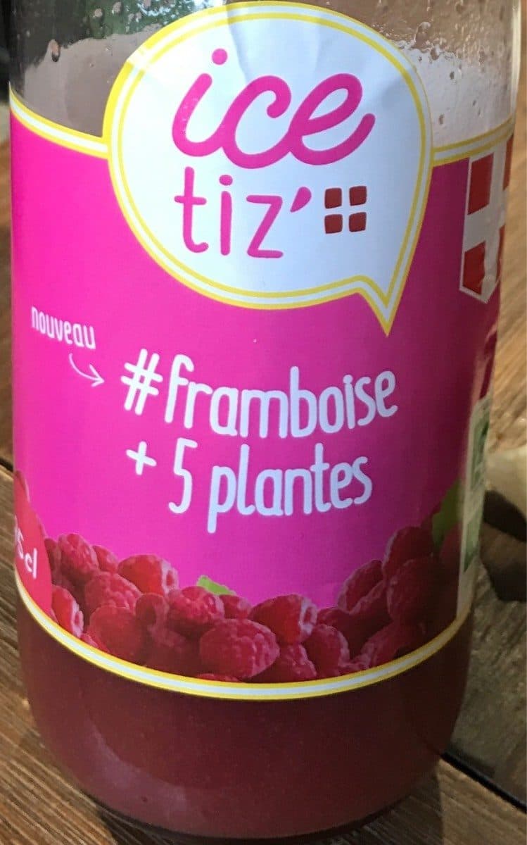 Open Food Facts ice tiz' #framboise + 5 plantes packshot