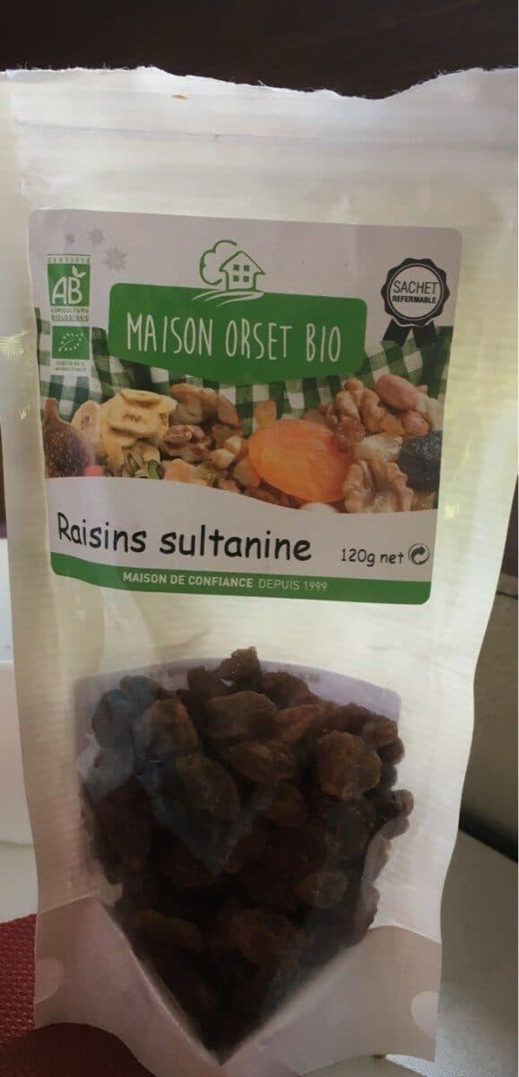 Maison Orset Bio Raisins sultanine packshot