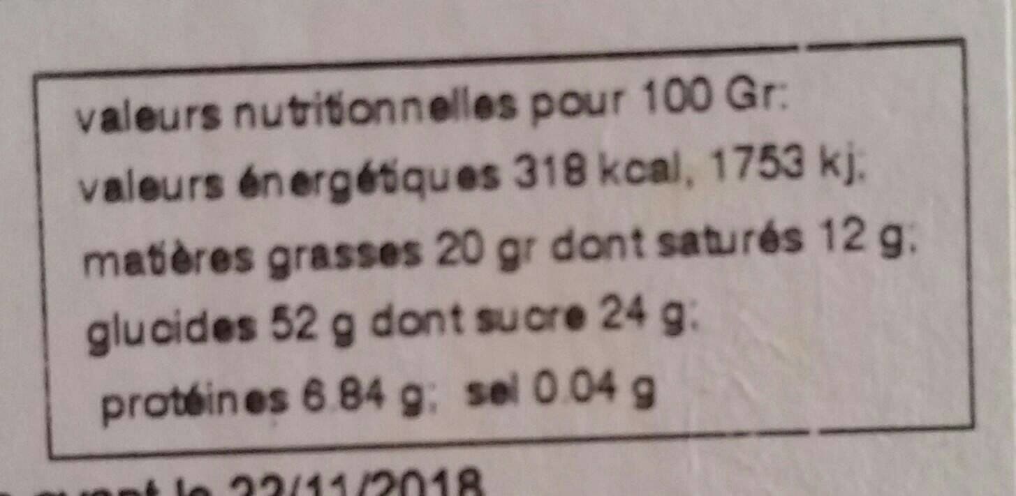 Le Croquant Chattois Sablé vanille packshot