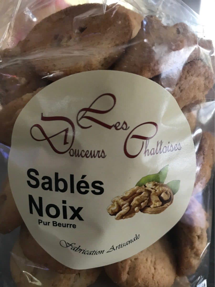 Les Douceurs Chattoises Sablés noix packshot
