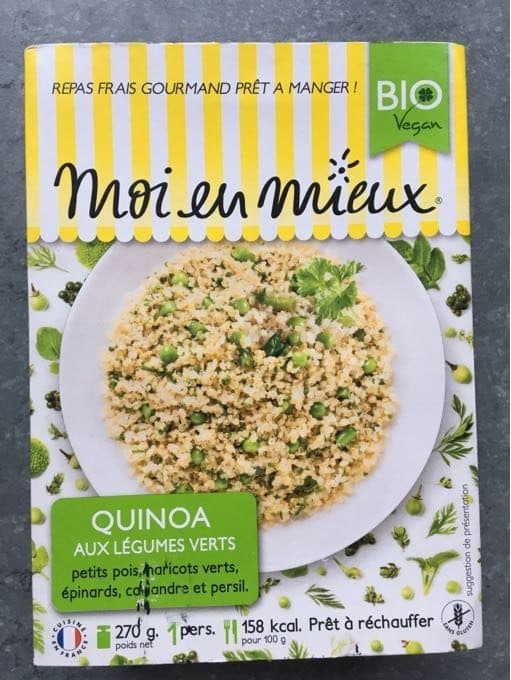 Moi en mieux Quinoa aux légumes verts packshot