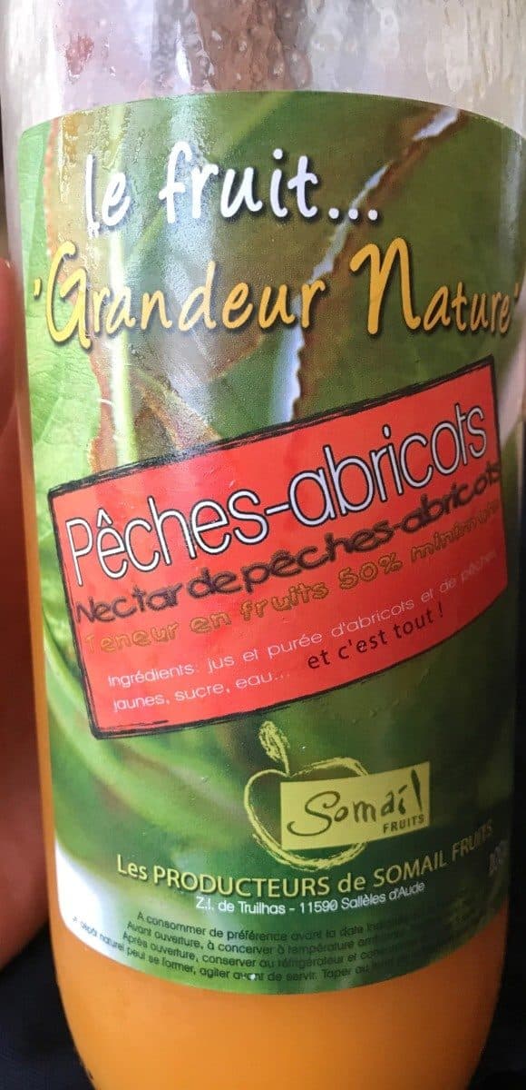 Open Food Facts Nectar de pêches-abricots packshot