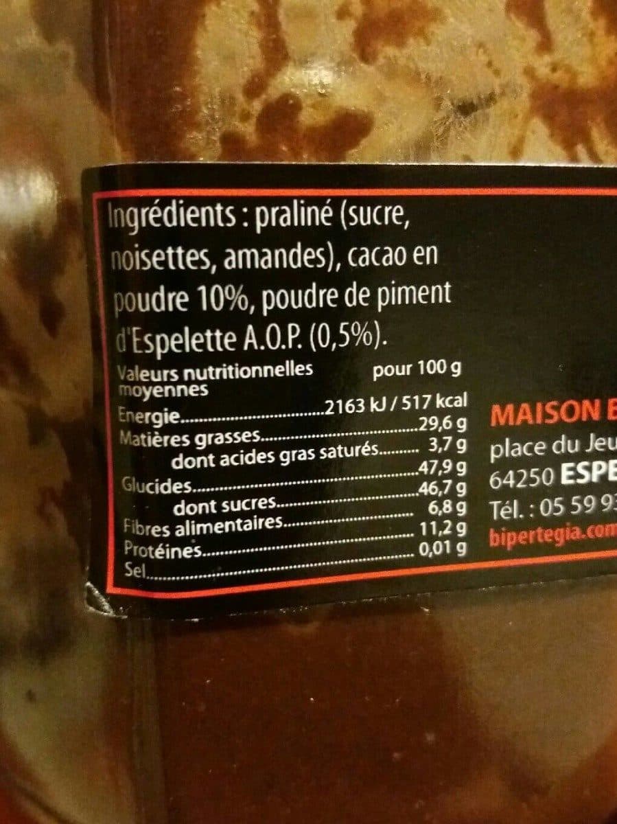 Open Food Facts Chocotegia noir packshot