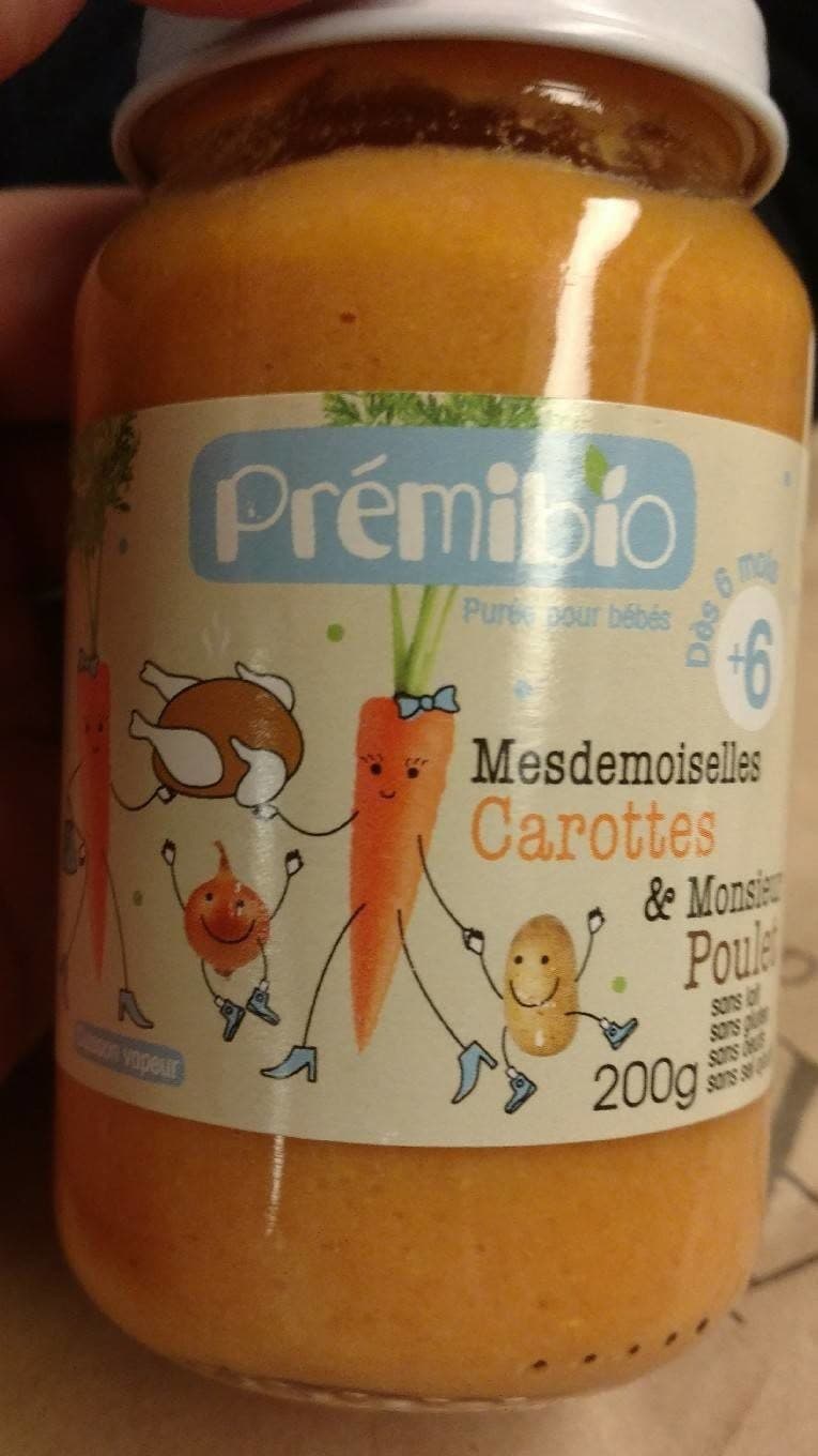 Premibio Pot Carottes Poulet Fermier packshot