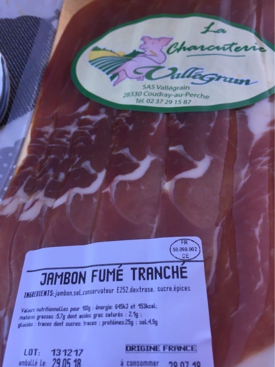 Open Food Facts Jambon fume packshot