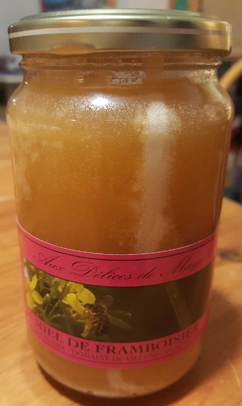 Aux Délices de Maya Miel de framboisier packshot